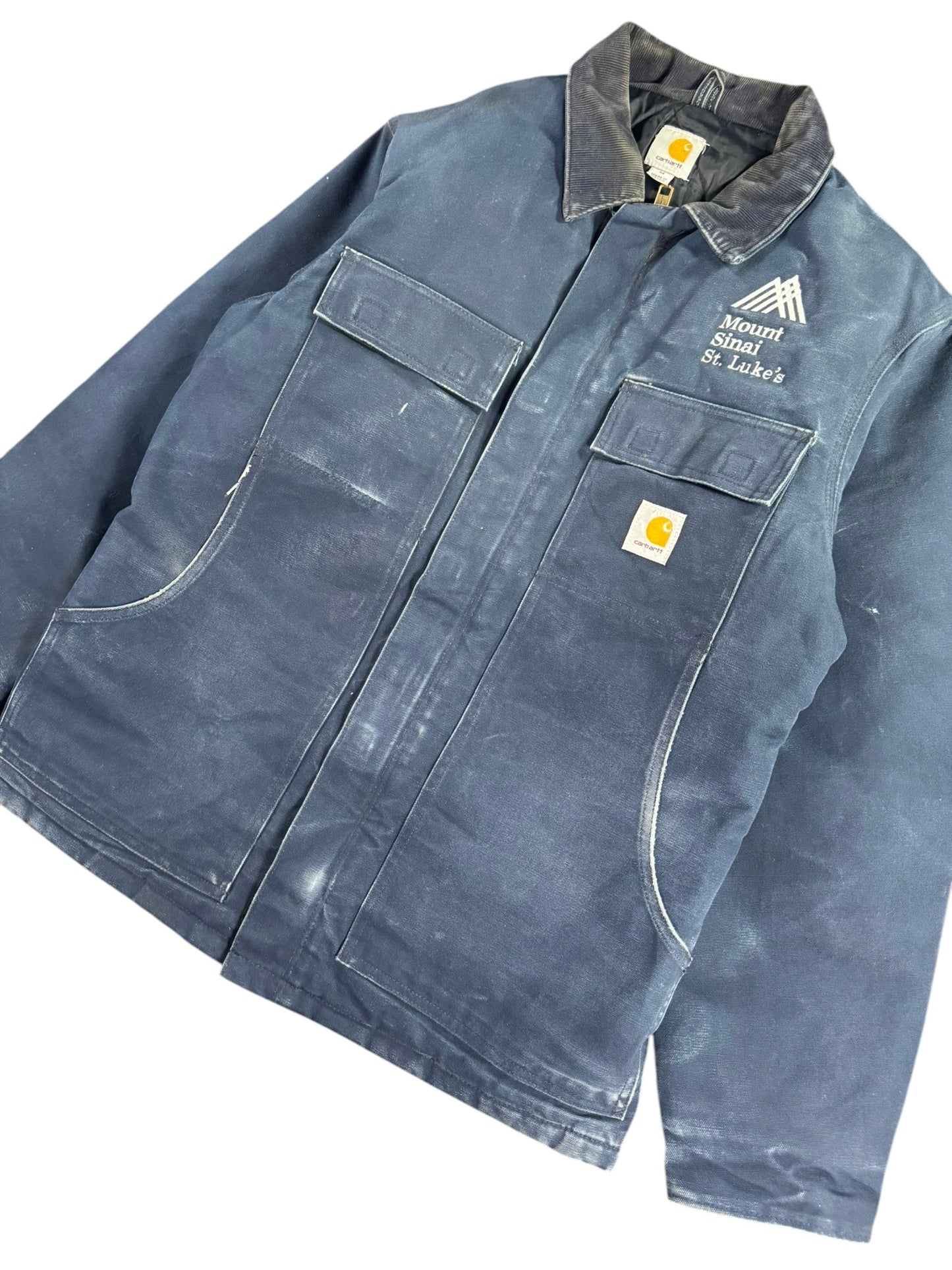 Carhartt C003 DNY Duck Canvas Quilted Artic Traditional Coat Navy Mens Sz. M