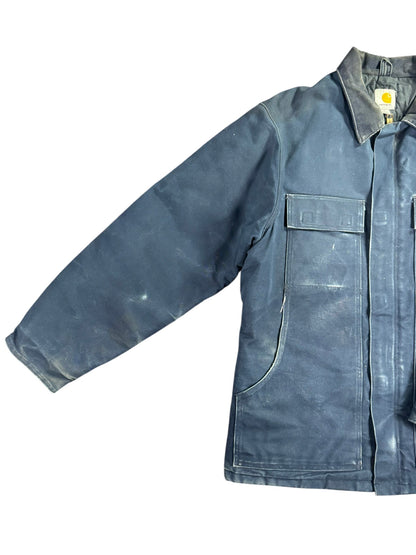 Carhartt C003 DNY Duck Canvas Quilted Artic Traditional Coat Navy Mens Sz. M