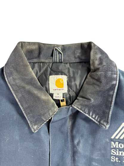 Carhartt C003 DNY Duck Canvas Quilted Artic Traditional Coat Navy Mens Sz. M