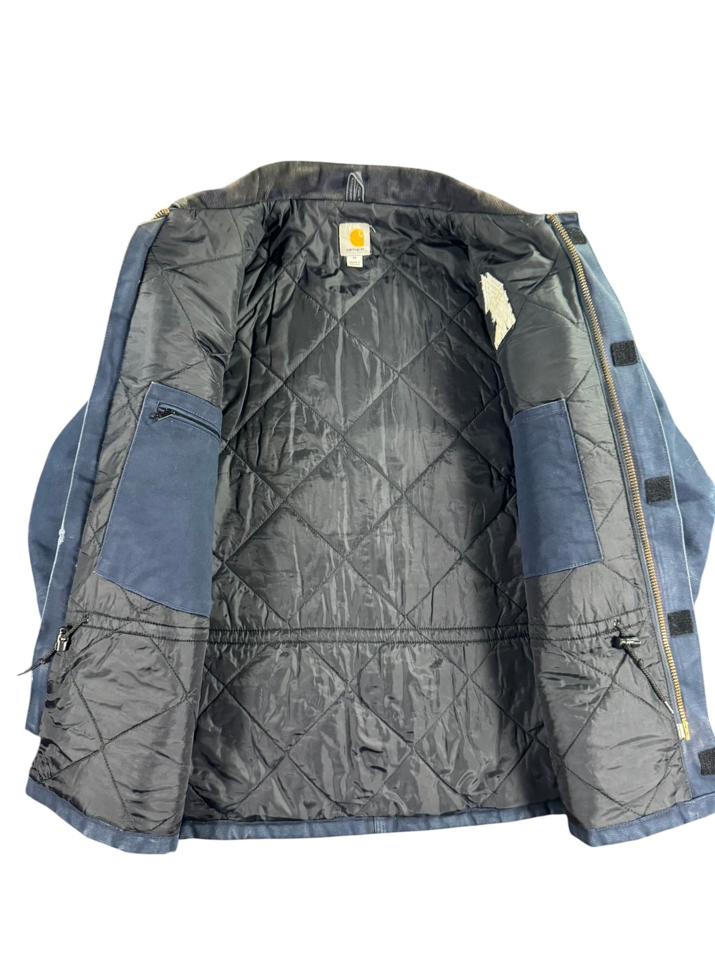 Carhartt C003 DNY Duck Canvas Quilted Artic Traditional Coat Navy Mens Sz. M