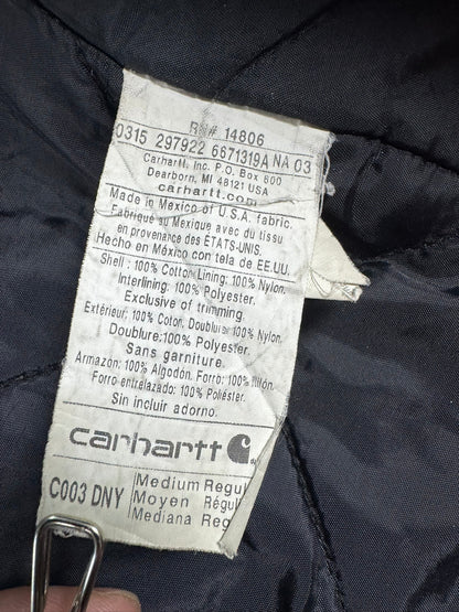 Carhartt C003 DNY Duck Canvas Quilted Artic Traditional Coat Navy Mens Sz. M