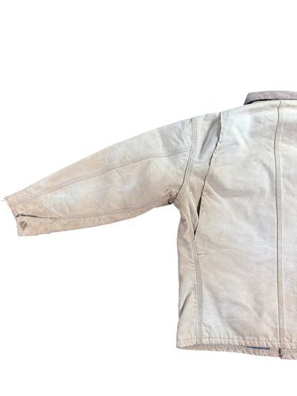 Vintage Carhartt C01 BRN Chore Coat Blanket Lined Union Made USA Men Sz. 46 (L )