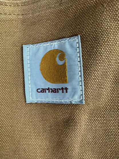 VTG Carhartt C01 BRN Men's 50 Tall Chore Jacket Barn Coat Faded Workwear Mens XL