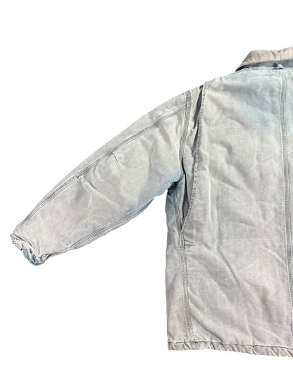 Rare VTG Carhartt Men's Quilted Lined Canvas Jacket C26 HTG W/ Hood USA Green XL