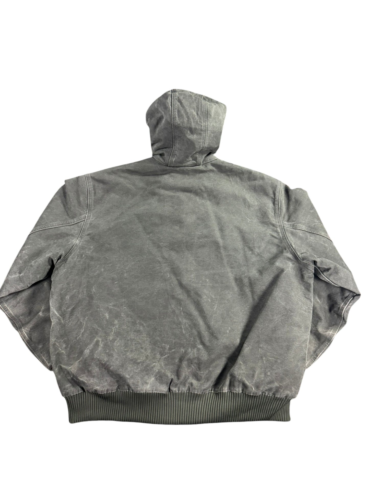 Vintage Carhartt J130 MOS Hooded Active Jacket Duck Canvas Moss Green Men's 2XL