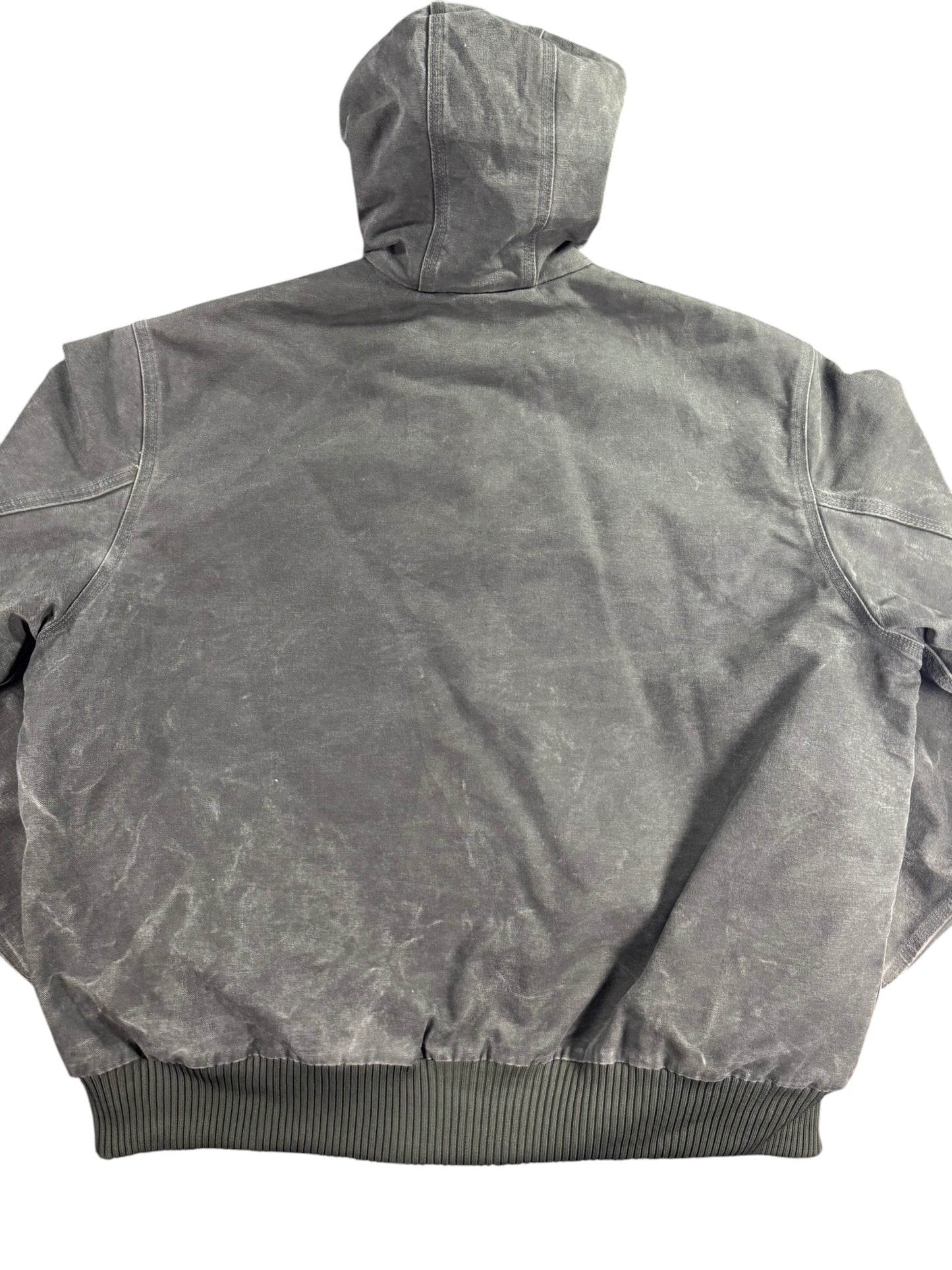 Vintage Carhartt J130 MOS Hooded Active Jacket Duck Canvas Moss Green Men's 2XL