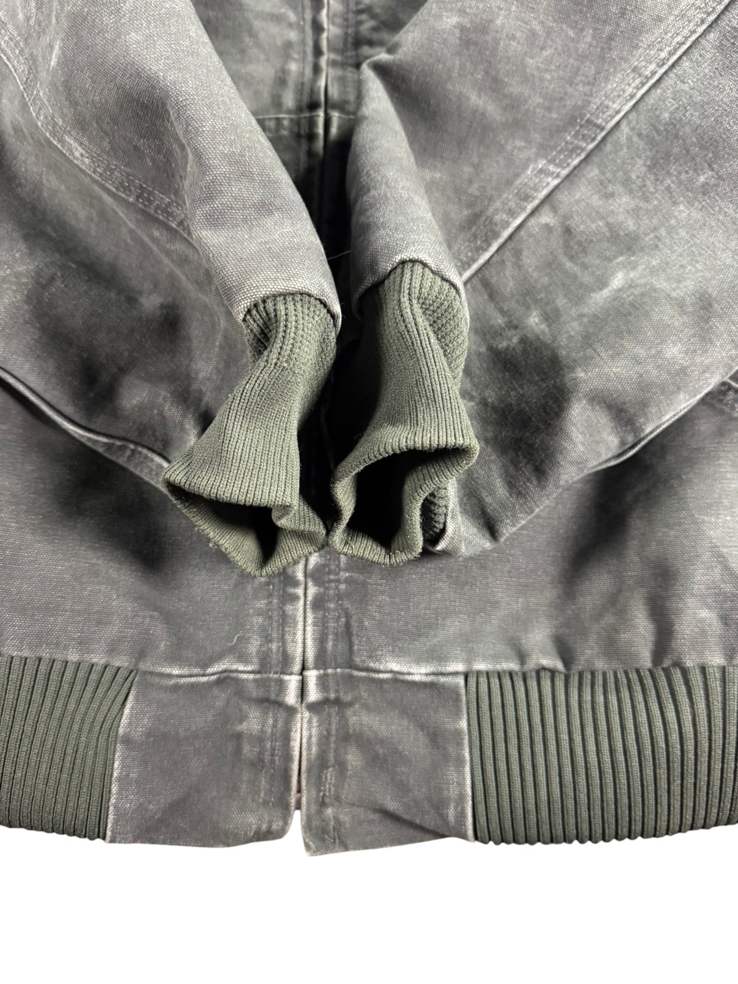 Vintage Carhartt J130 MOS Hooded Active Jacket Duck Canvas Moss Green Men's 2XL