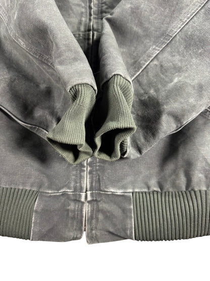 Vintage Carhartt J130 MOS Hooded Active Jacket Duck Canvas Moss Green Men's 2XL