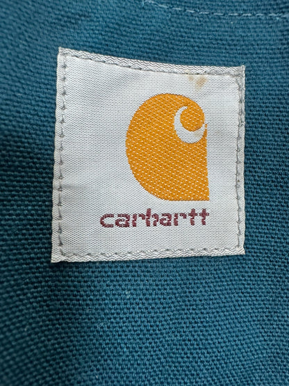 RARE Vintage Carhartt JR0055 Teal Aztec Hooded Active Jacket Made in USA Men's Sz. L