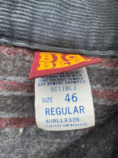 Vintage 80s Wrangler Big Ben Blanket Lined Denim Jacket USA Talon Zip Workwear Men's 46 XL