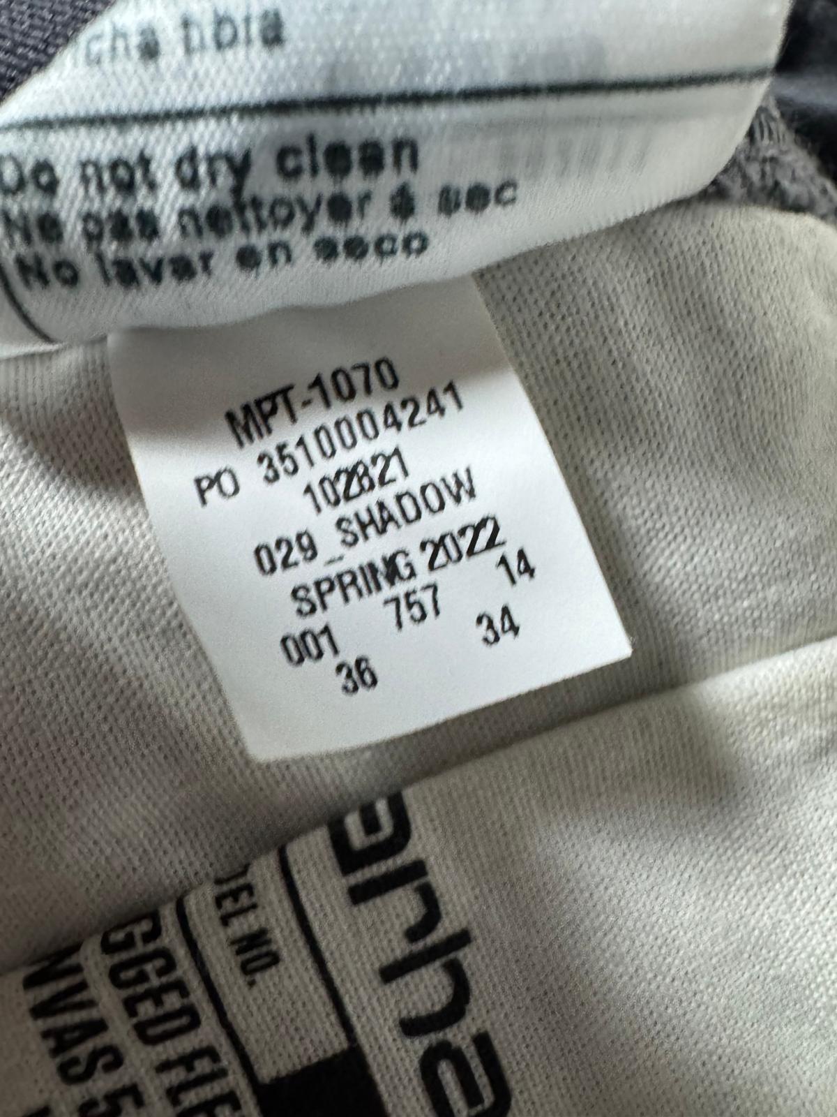 Carhartt Canvas Stretch Men’s 36x34 Pants Straight Fit Workwear Shadow Grey