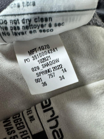 Carhartt Canvas Stretch Men’s 36x34 Pants Straight Fit Workwear Shadow Grey